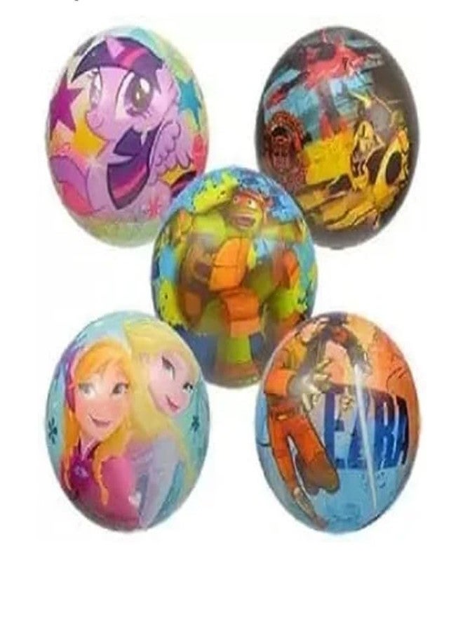 FULLFILLS 12 Pcs Soft Foam Sponge Balls with Cartoon and Other Prints Light Weight Multicolour - Image 3